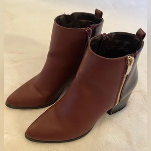 Maroon Booties Size 7